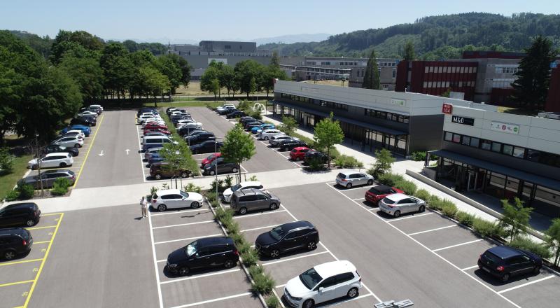 parking végétalisé du MIC